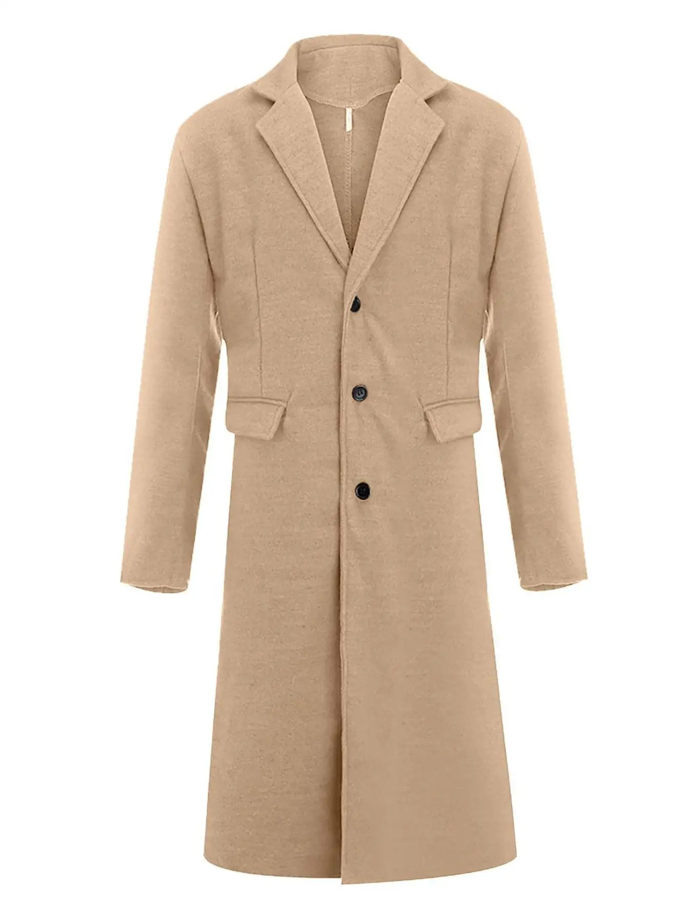 Historical herringbone pattern in a classic men's overcoat design