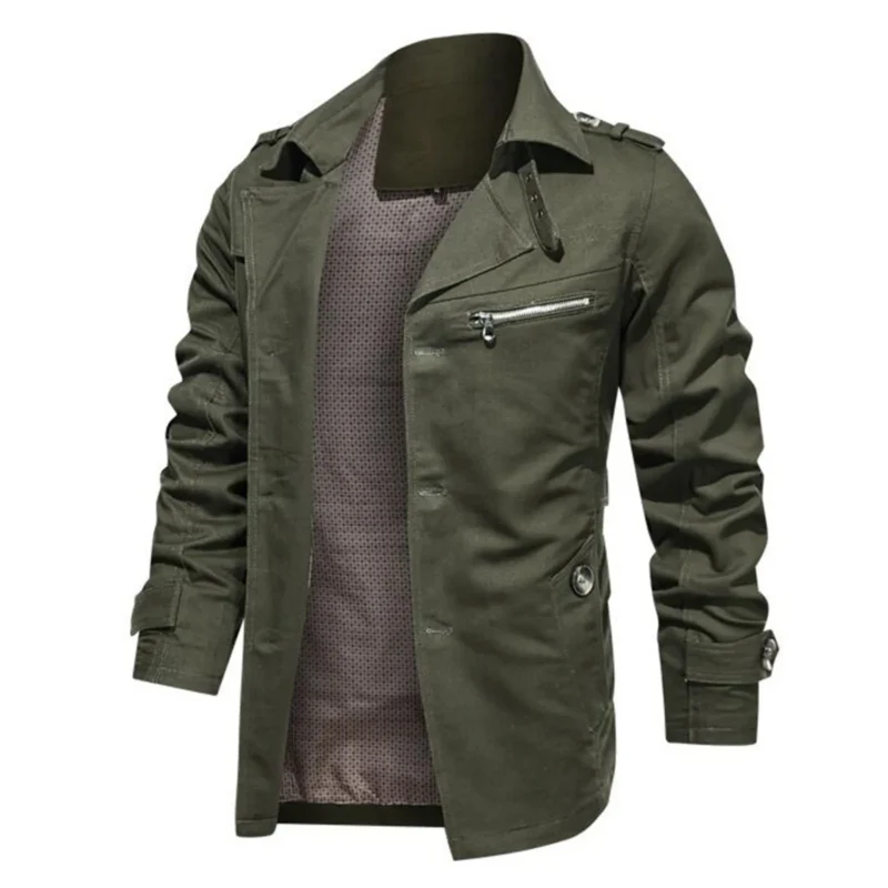 Men's Casual Denim Jacket with Detachable Hood Big & Tall Plus Size - Image 3