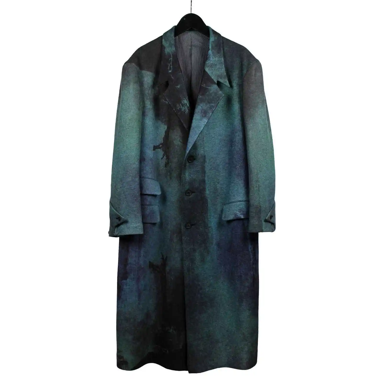 Classic wool overcoat providing mid-level warmth for moderate cold weather