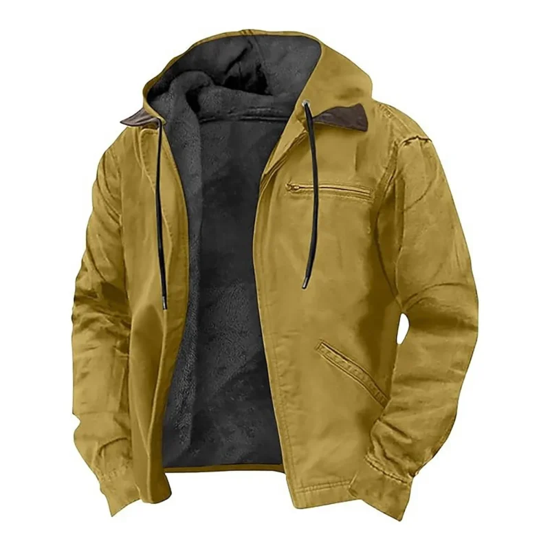 Men's Waterproof Hooded Raincoat with Detachable Hood for Spring Travel - Image 9