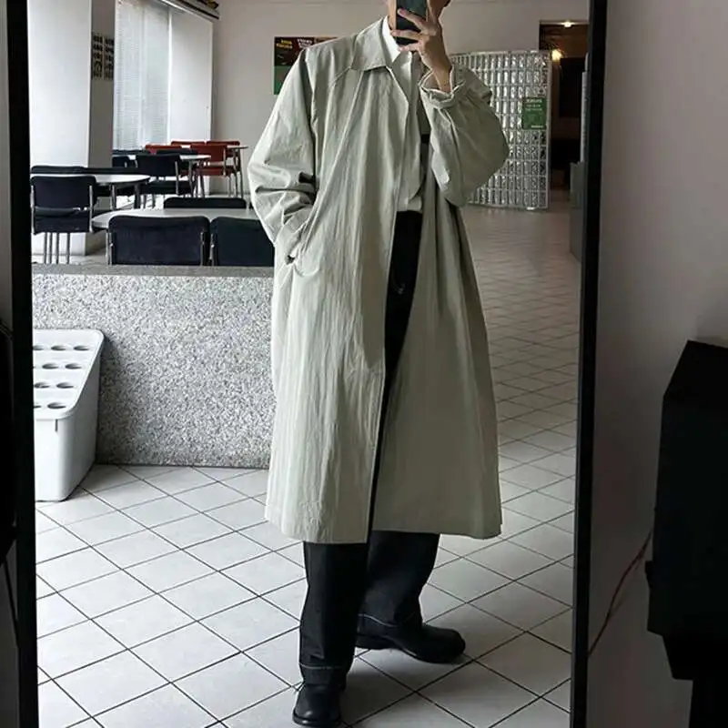 Professional double breasted coat styled for business formal occasions