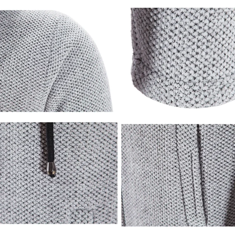 Premium Cashmere-Blend Chenille Cardigan Coat for Men - Image 5