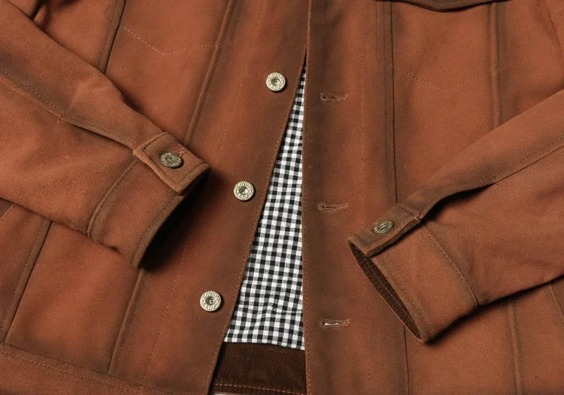 Men's Premium Cowhide Leather Jacket with Distressed Lapel for Casual Wear - Image 5