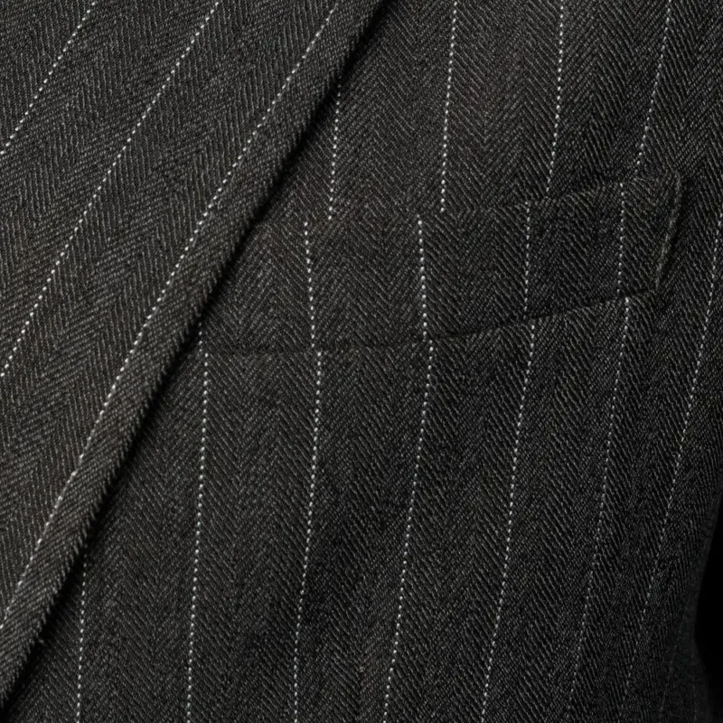 Men's Classic Single Breasted Suit Jacket with Notched Lapel - Image 5