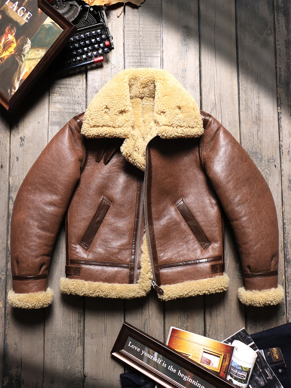 Mens Shearling Coat