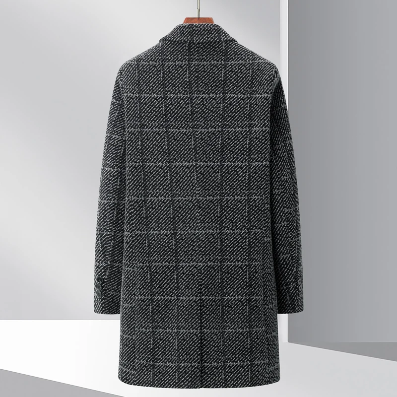 Comparison of classic fit versus modern fit peacoats showing traditional silhouette