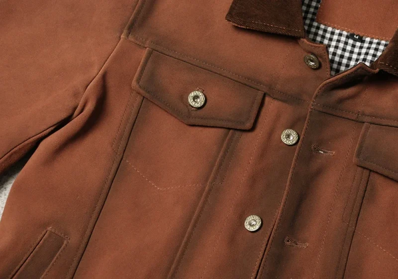 Men's Premium Cowhide Leather Jacket with Distressed Lapel for Casual Wear - Image 4