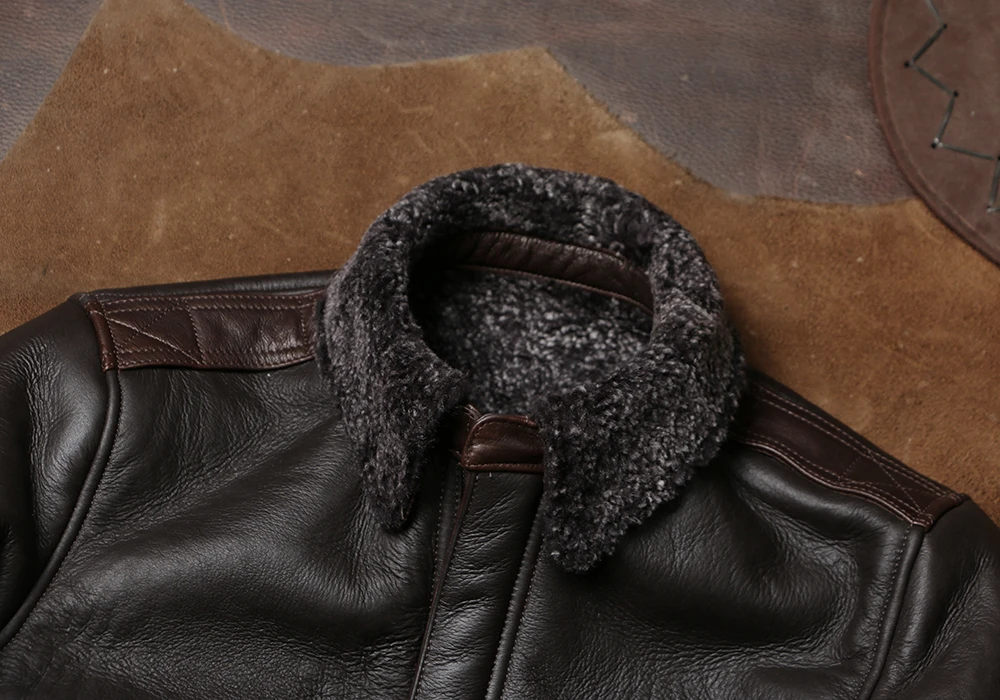 Classic A2 aviator jacket style made famous in Hollywood films