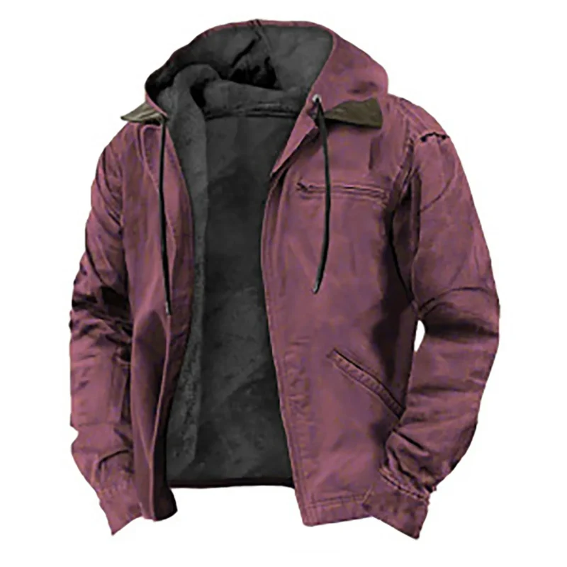 Men's Waterproof Hooded Raincoat with Detachable Hood for Spring Travel - Image 5
