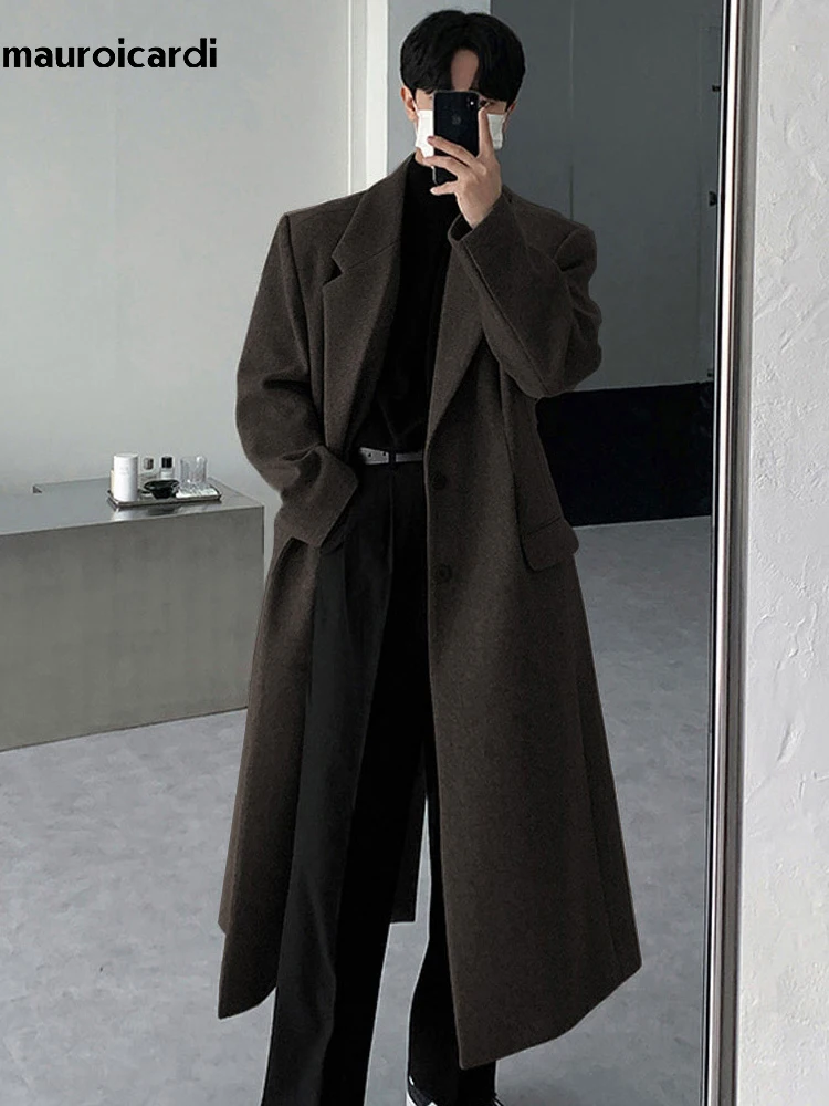 Mens Long Wool Coat