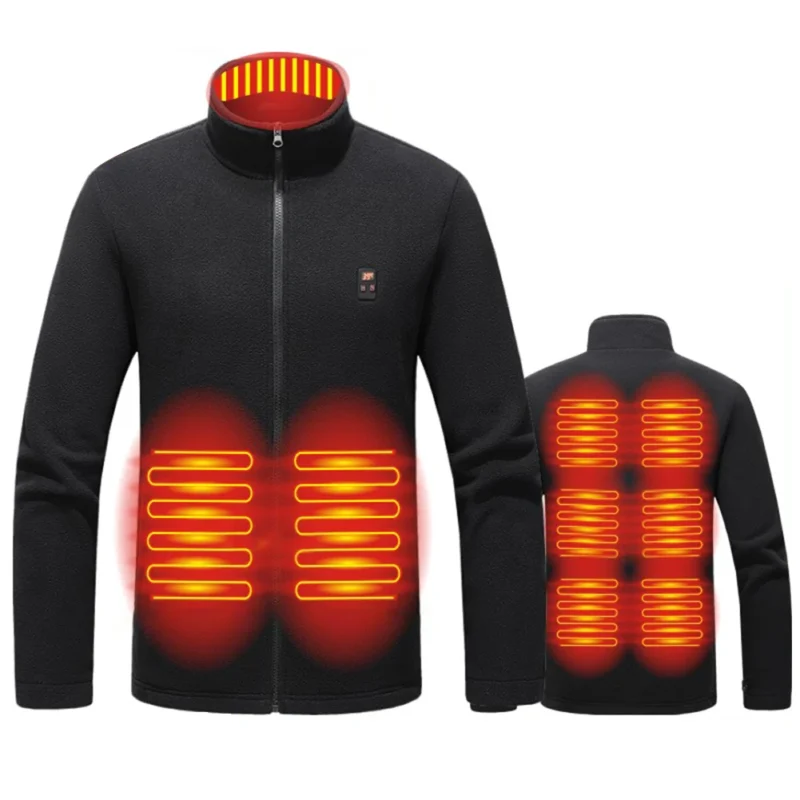 Men's 9-Zone USB Heated Jacket with 3 Temperature Settings for Outdoor Activities - Image 7