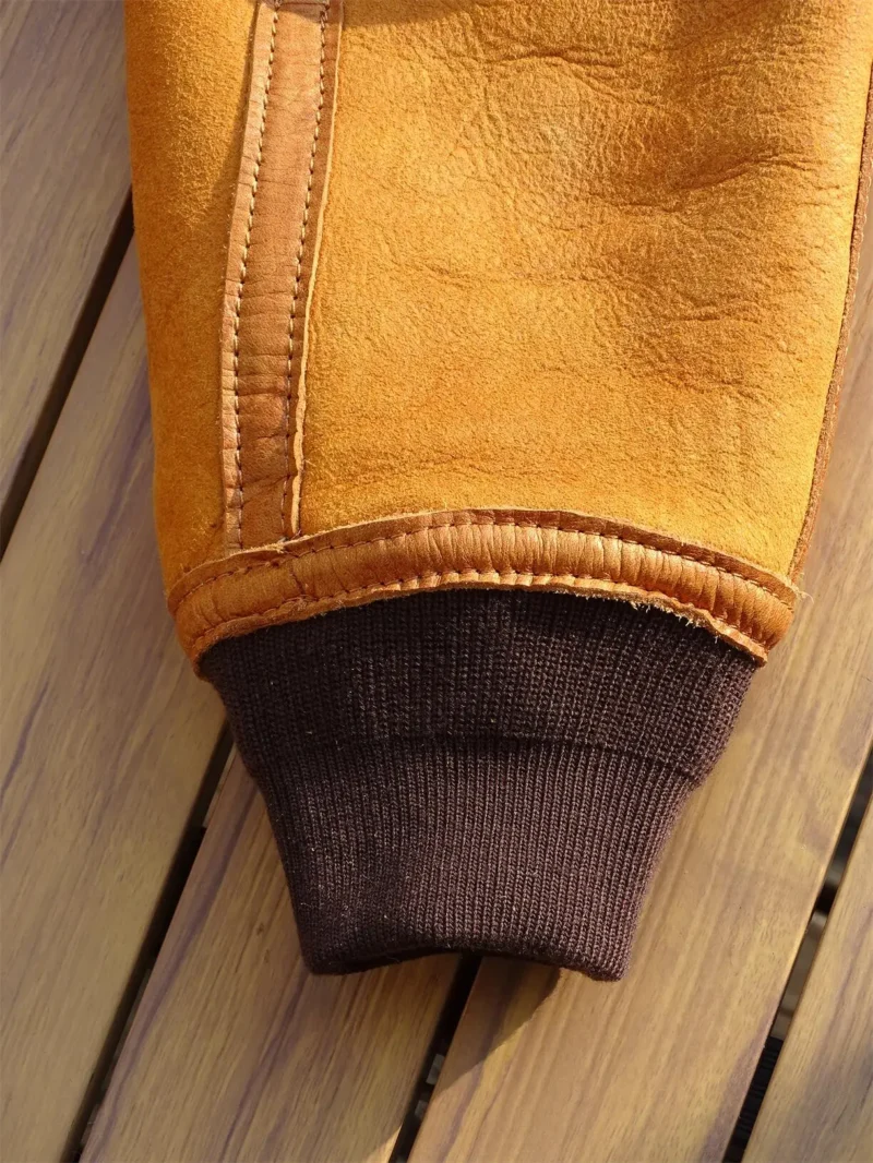 Premium Shearling A2 Aviator Jacket with Horsehide Exterior for Men - Image 5