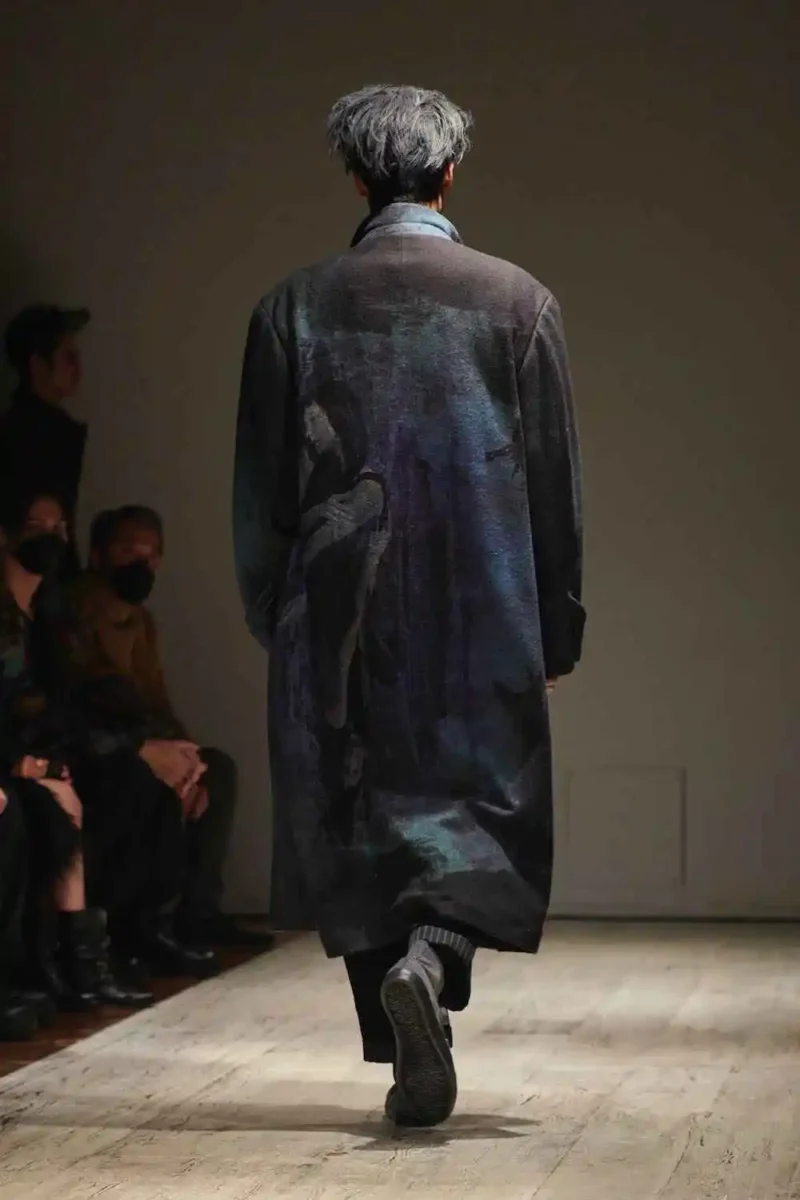 Premium Wool Mid-Length Overcoat with Suit Collar for Men - Image 3