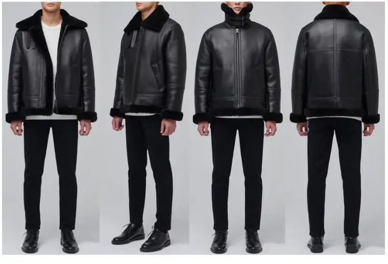 Man in winter pea coat ensemble with classic accessories