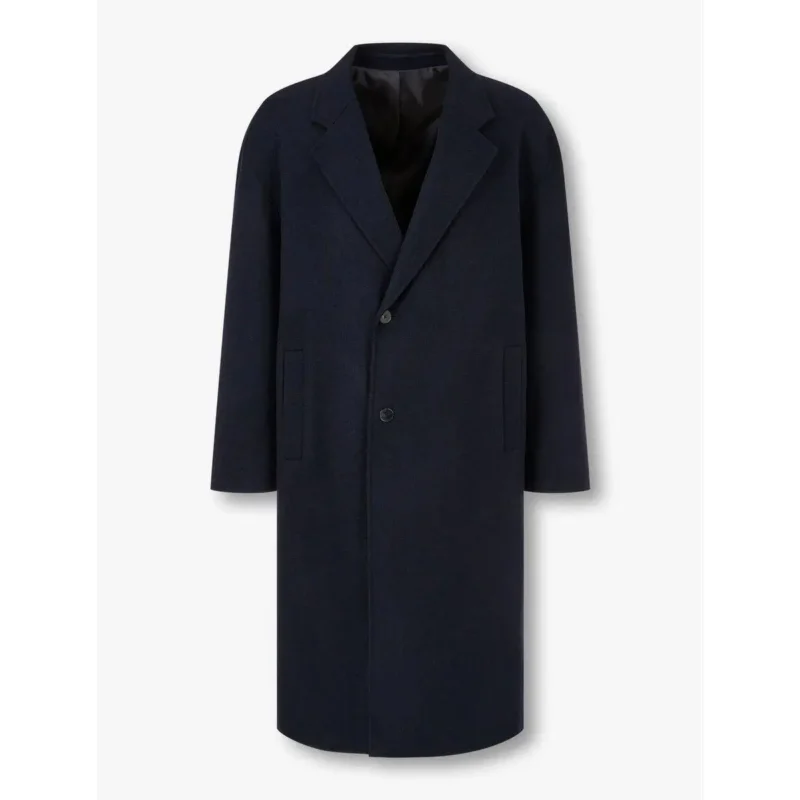 Classic Wool Single Breasted Overcoat for Men Fall Winter Collection