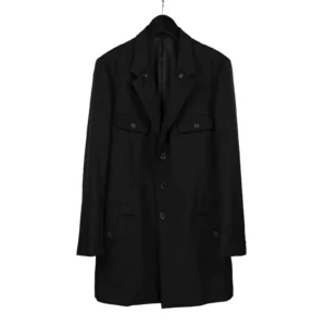 Men's Classic Wool Mid-Length Winter Coat with Casual Styling