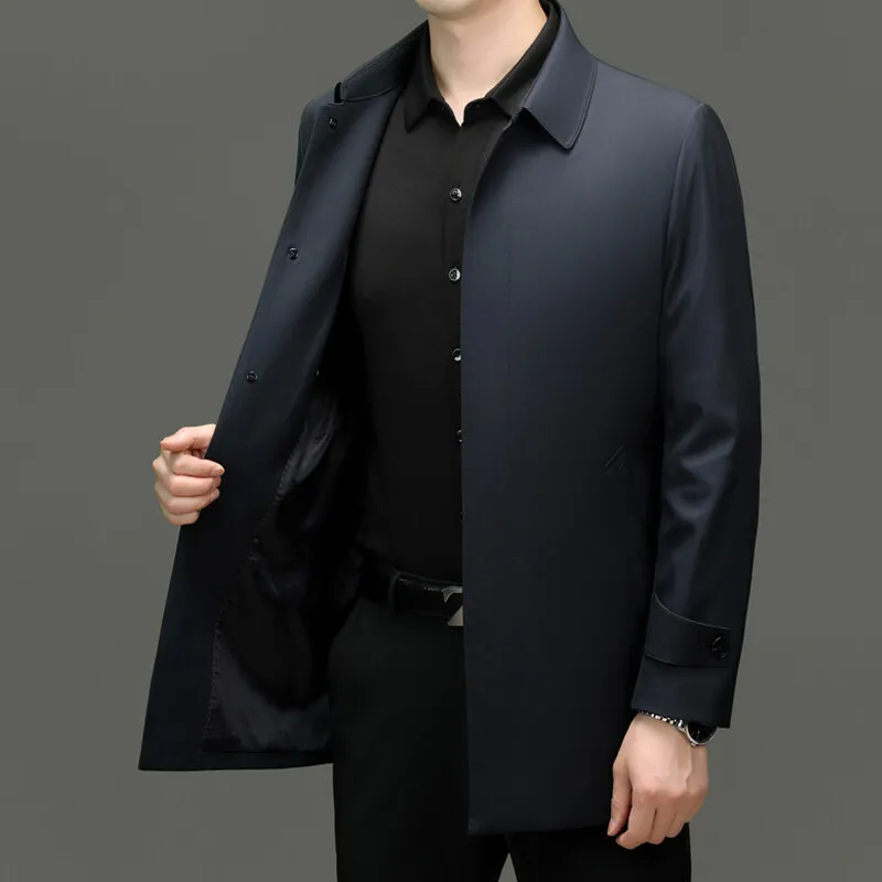 Lightweight trench coat styled casually with modern essentials for everyday wear