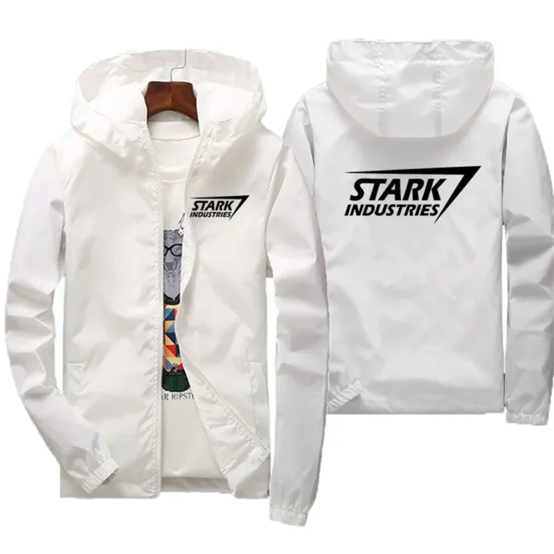 Men's Hooded Trench Coat Oxford Fabric Casual Modern Korean Style - Image 3