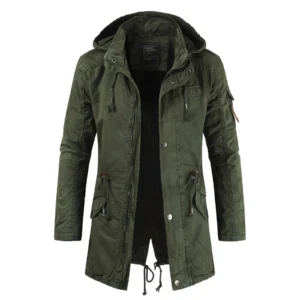 Men's Hooded Winter Parka Slim Fit Thick Warm Casual Coat
