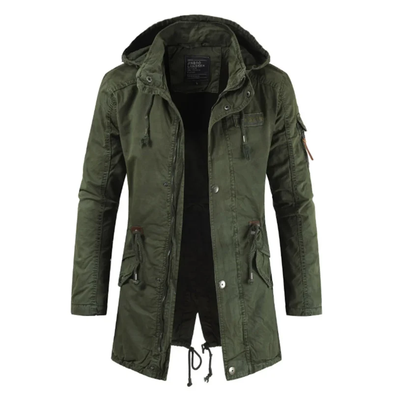 Men's Hooded Winter Parka Slim Fit Thick Warm Casual Coat
