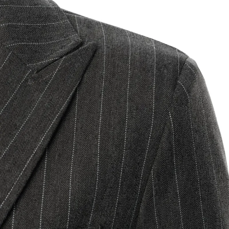 Men's Classic Single Breasted Suit Jacket with Notched Lapel - Image 4