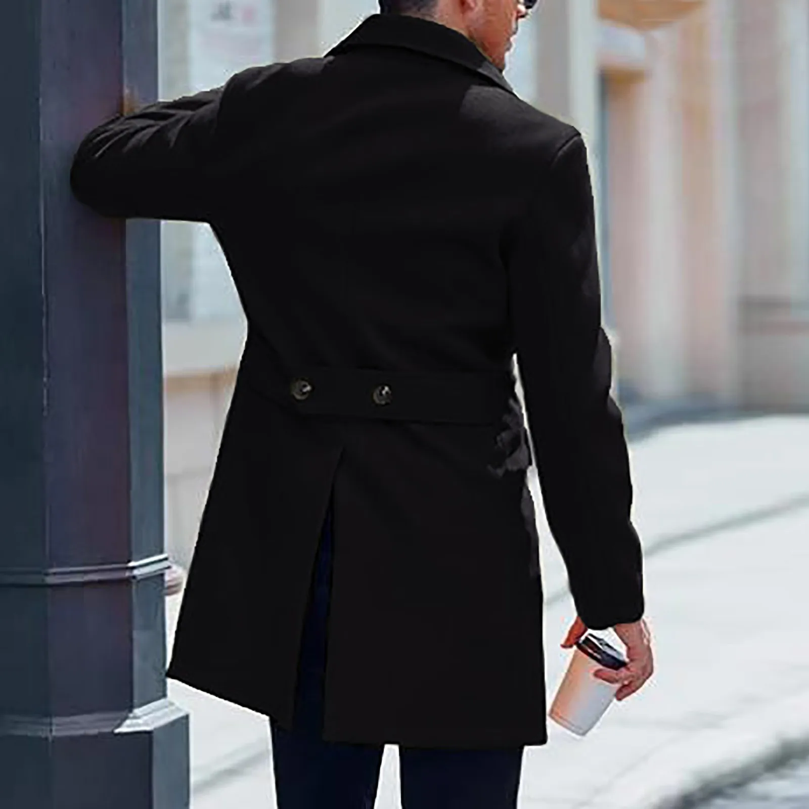 Styling a shearling jacket with everyday casual attire for urban environments