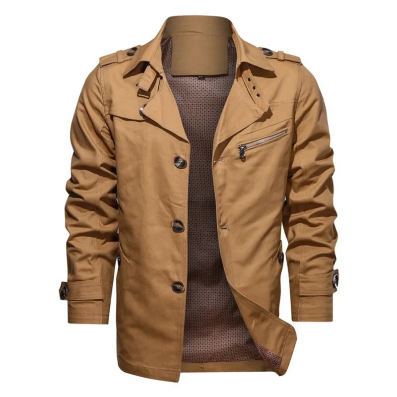 Men's Casual Denim Jacket with Detachable Hood Big & Tall Plus Size - Image 4