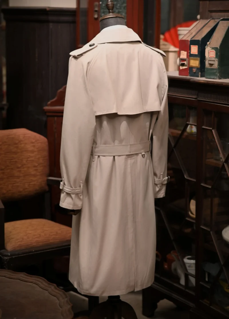 Classic Double Breasted Extra Long Trench Coat for Men - Image 2